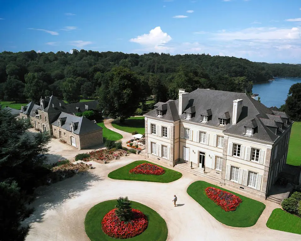 Le Château de Locguénolé - Kervignac (Morbihan - 56) vu du ciel